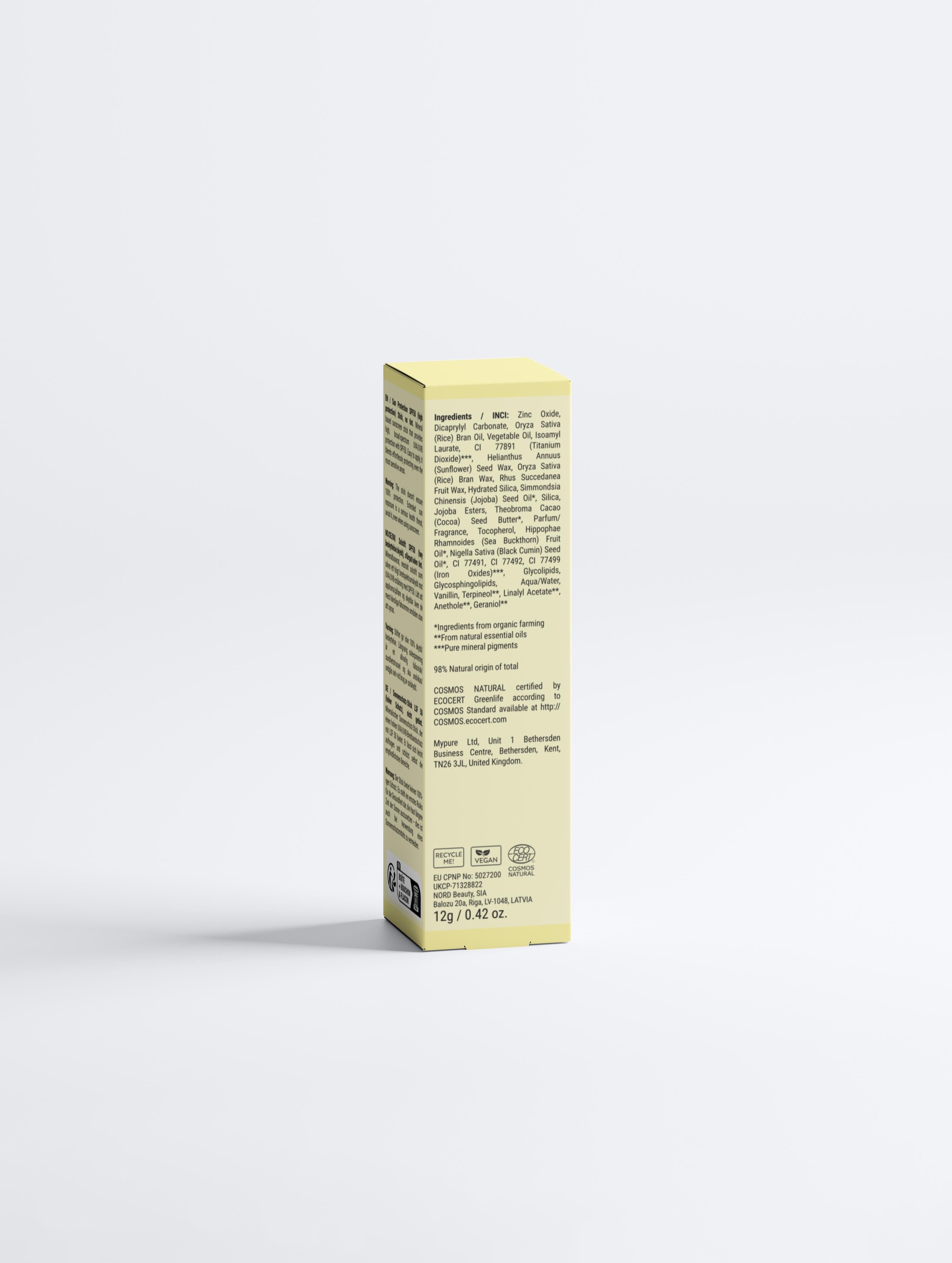 Sonnenschutz SPF50 Stick, nicht getönt | 12 g