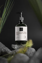 Hand & Body Wash, PEPPERMINT & DARK CEDAR | 490 ml
