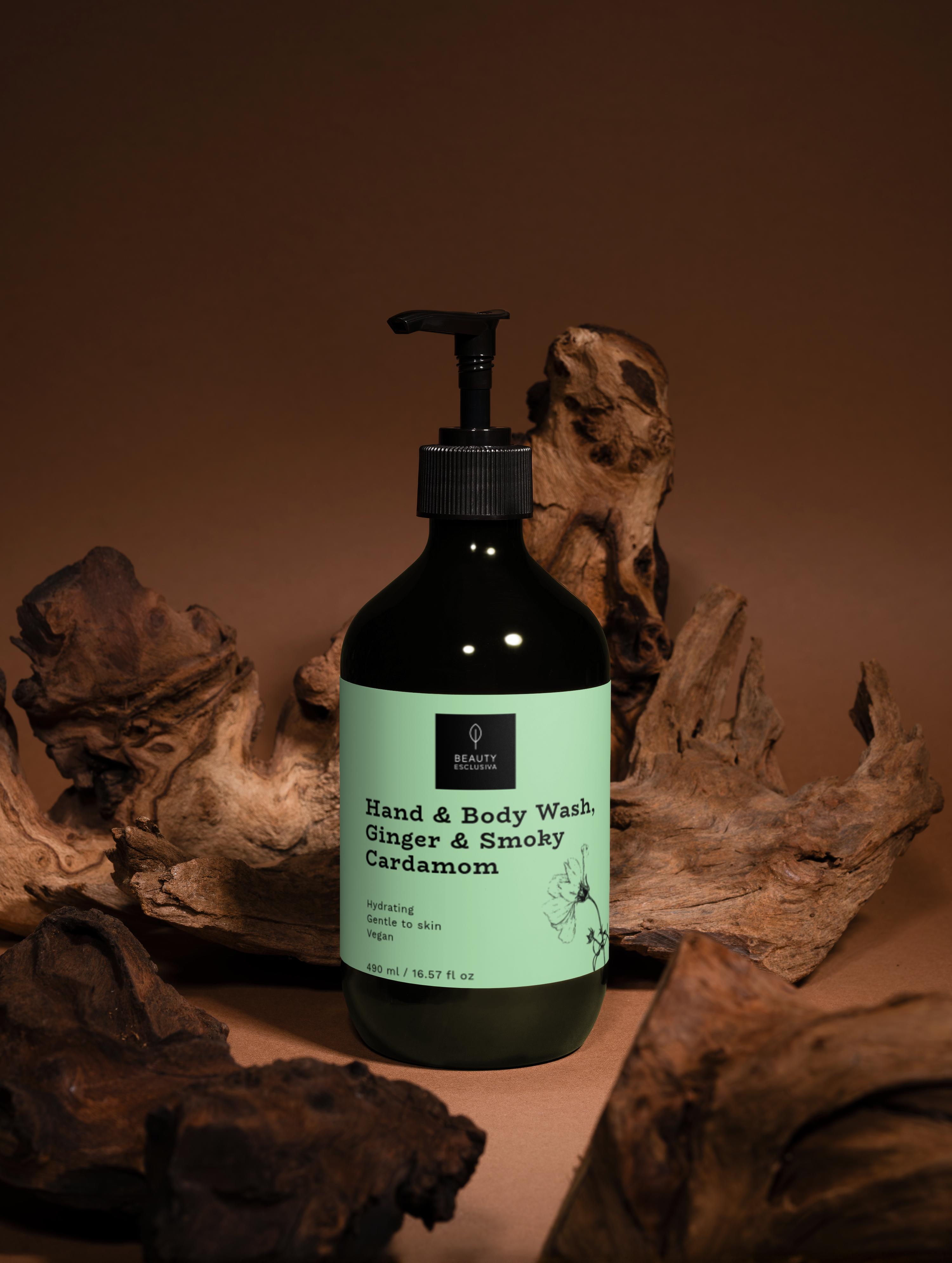 Hand & Body Wash, GINGER & SMOKY CARDAMOM | 490 ml