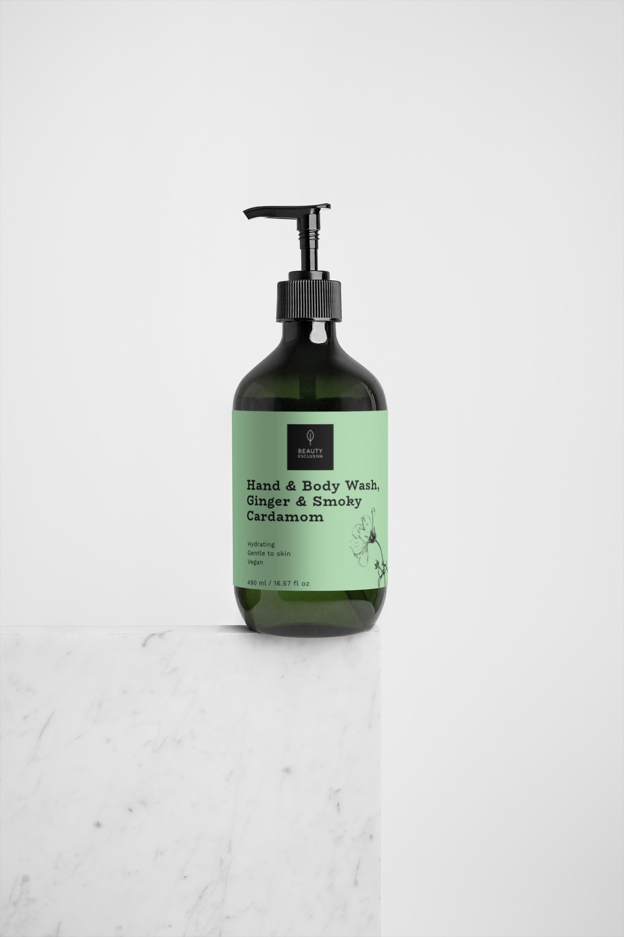 Hand & Body Wash, GINGER & SMOKY CARDAMOM | 490 ml