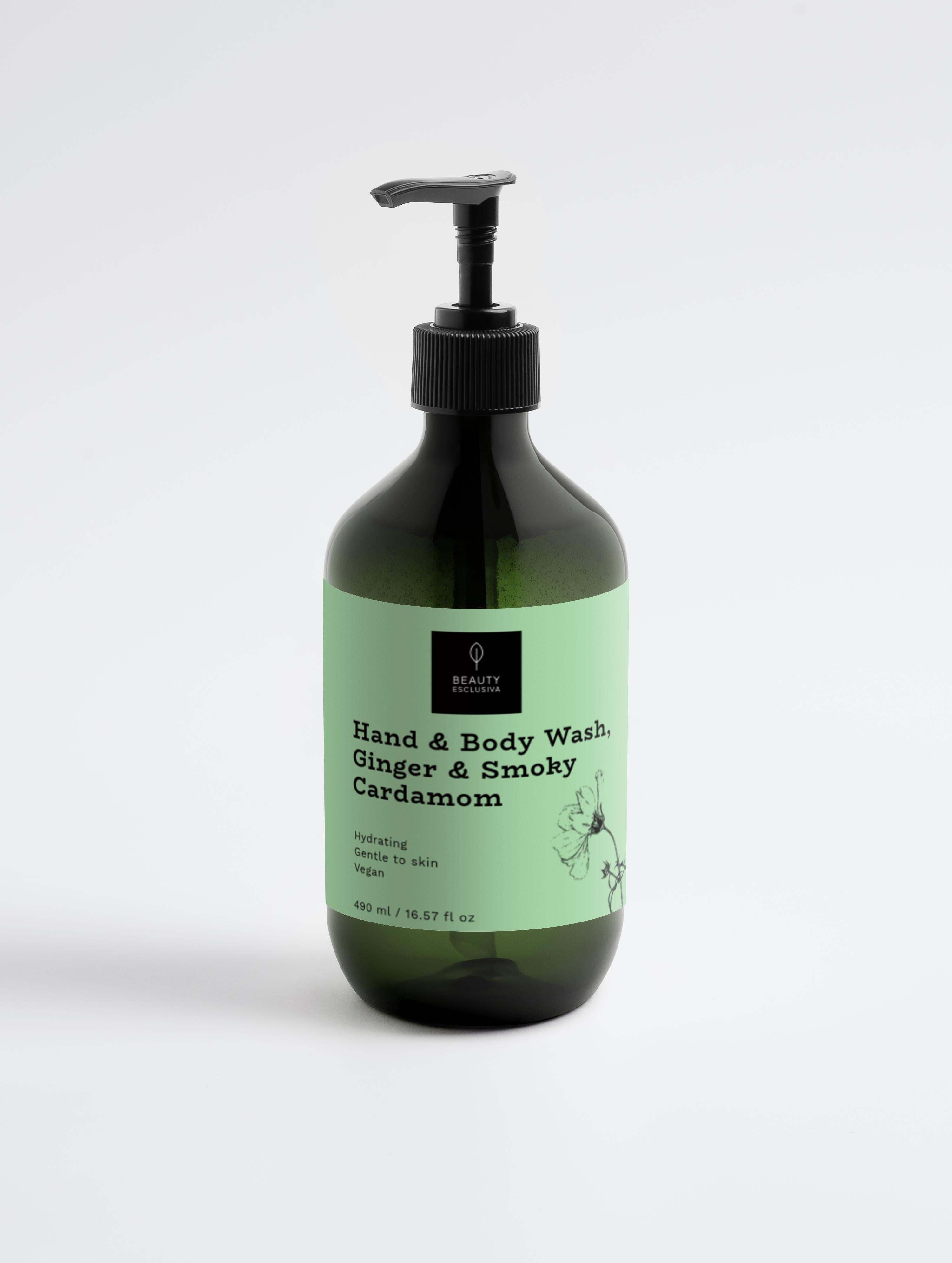 Hand & Body Wash, GINGER & SMOKY CARDAMOM | 490 ml