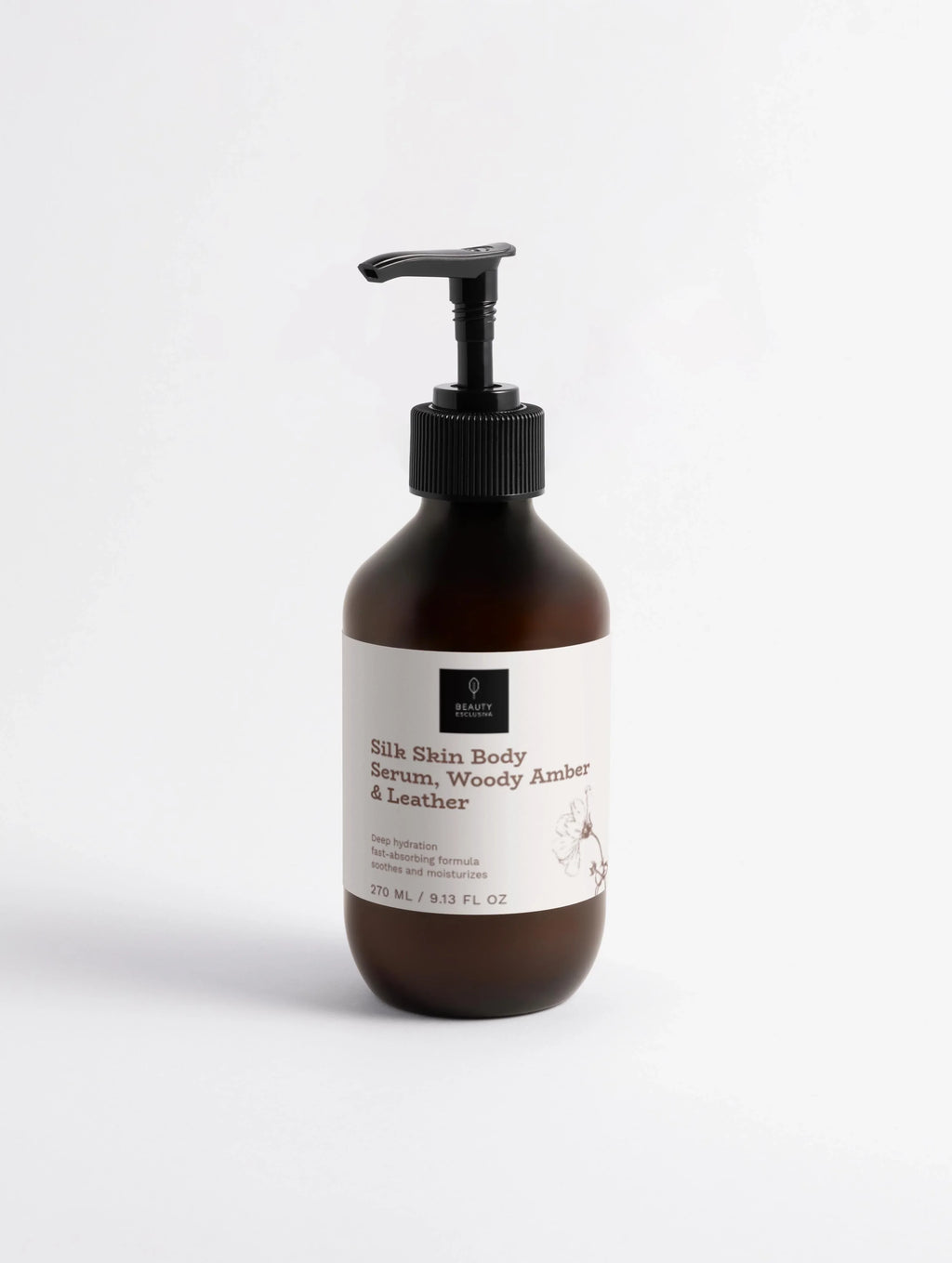 Silk Skin Body Serum, holziges Amber & Leder | 270 ml