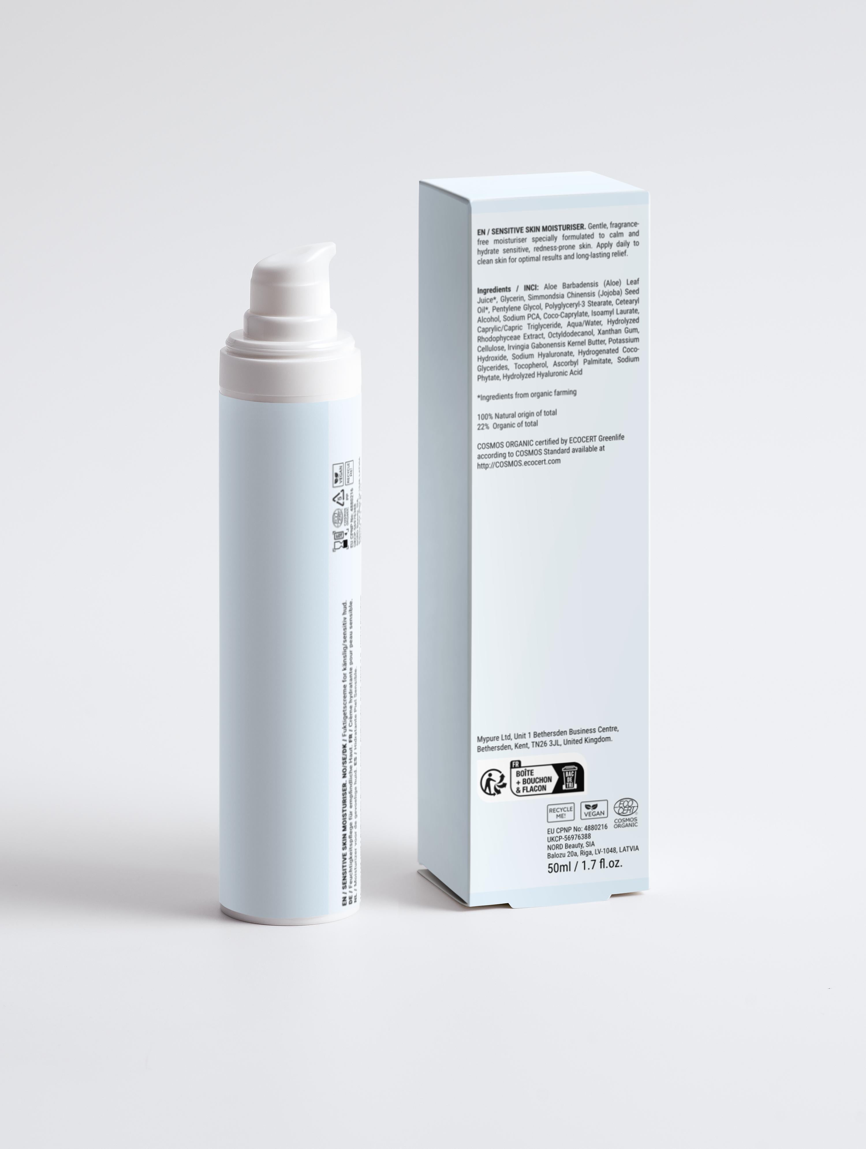 Feuchtigkeitscreme für empfindliche Haut, parfümfrei | 50 ml